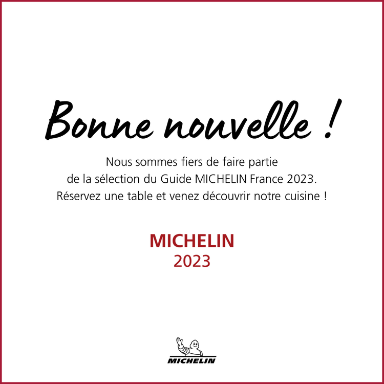 パリ店 Le703 フランス版ミシュラン掲載のお知らせ